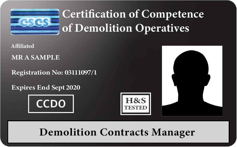 CCDO Demolition Contracts Manager
