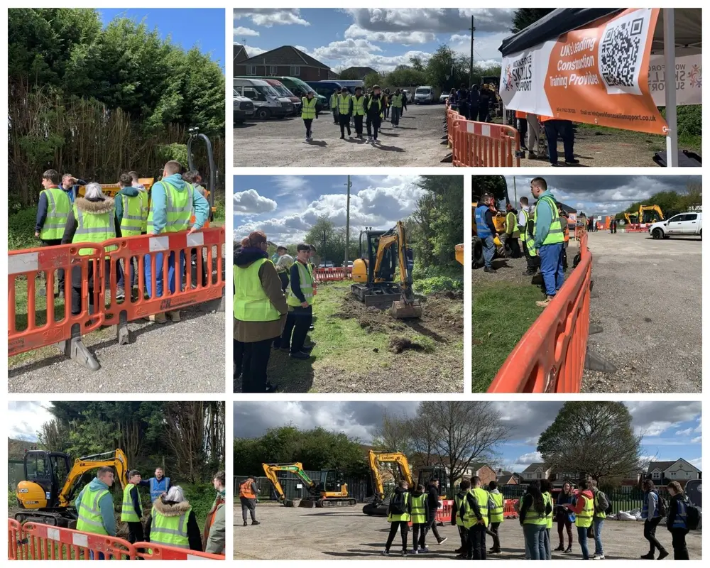 360 excavator forward tipping dumper demos