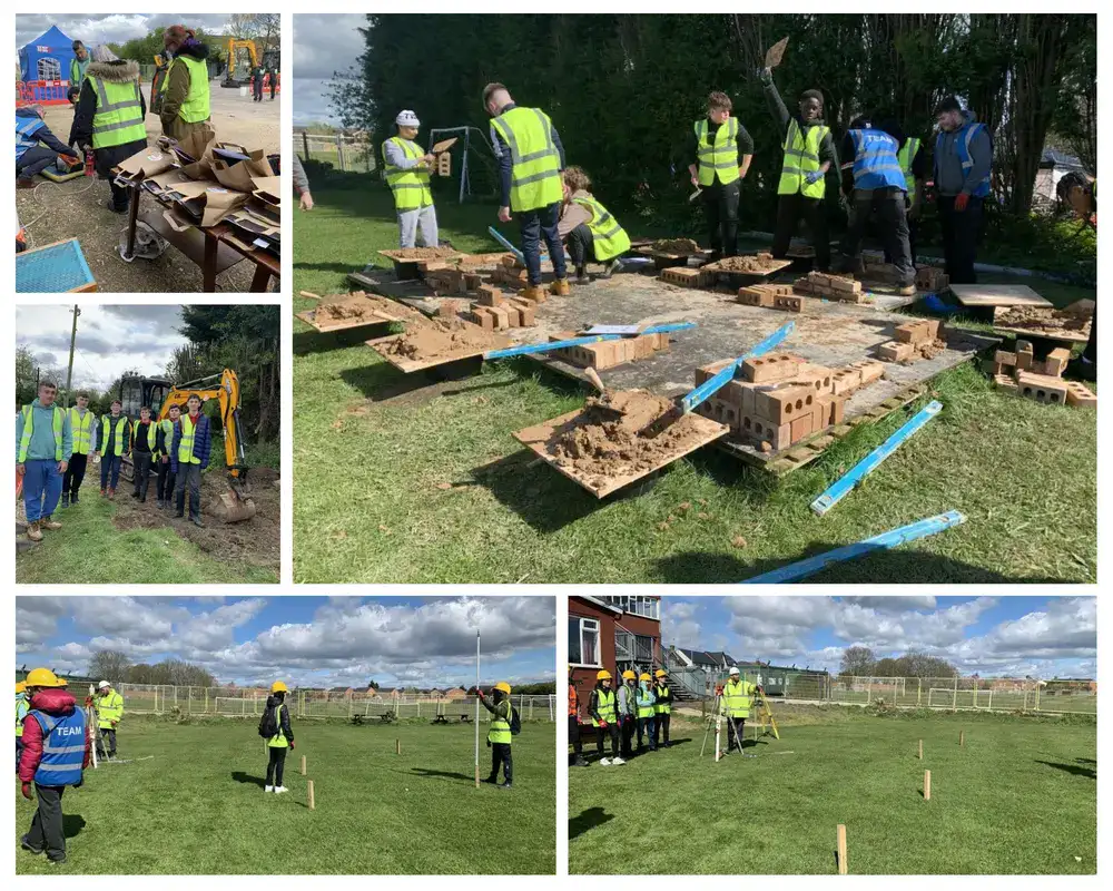 bricklaying and surveying demo