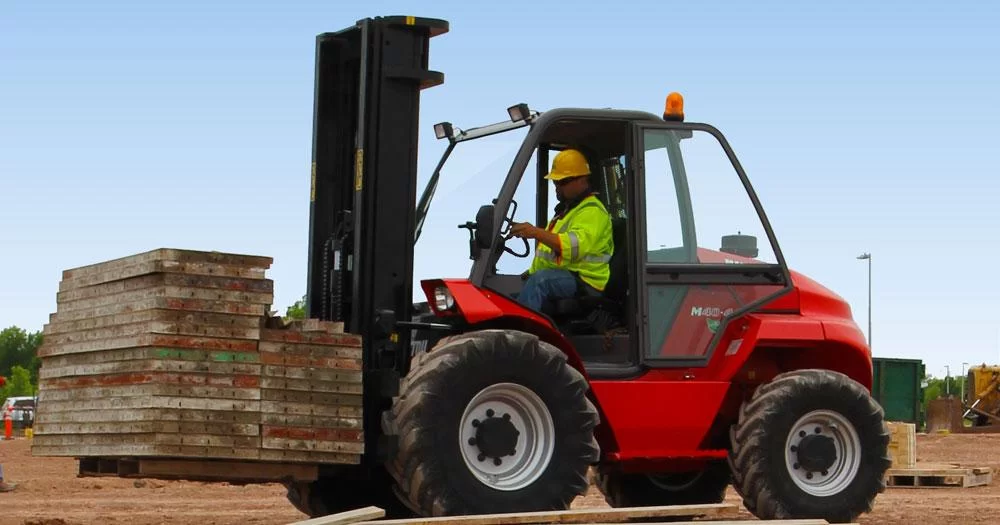 cpcs a14 rough terrain masted forklift