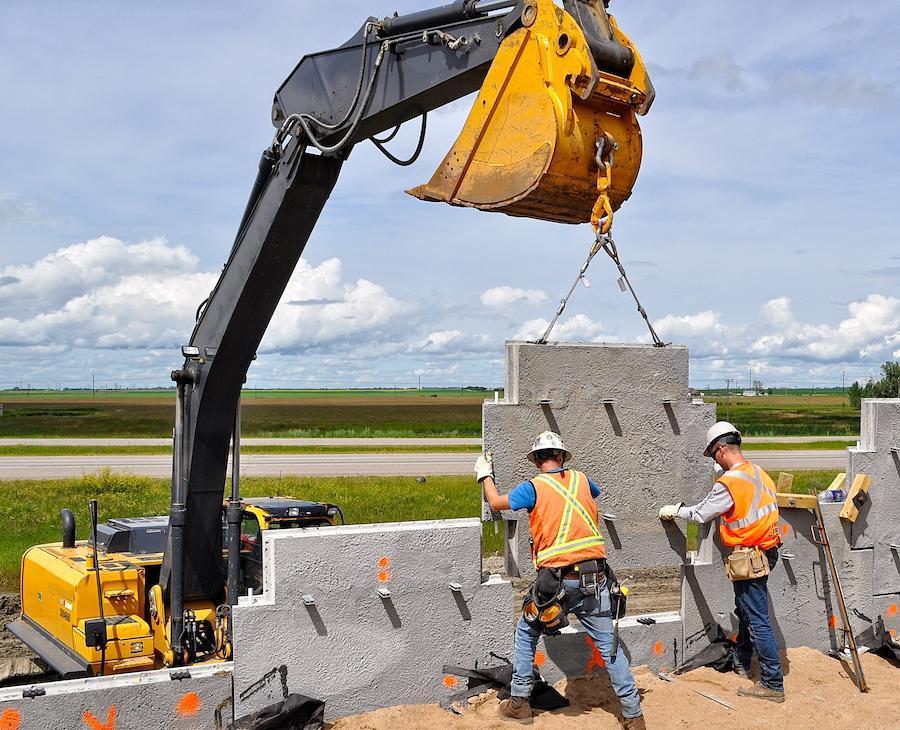 npors n100 excavator as a crane