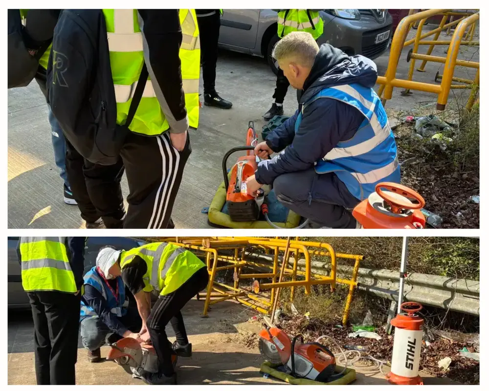 abrasive wheels training - get into construction 2025 - workforce skills support